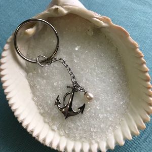Anchors Aweigh Pearl Keychain